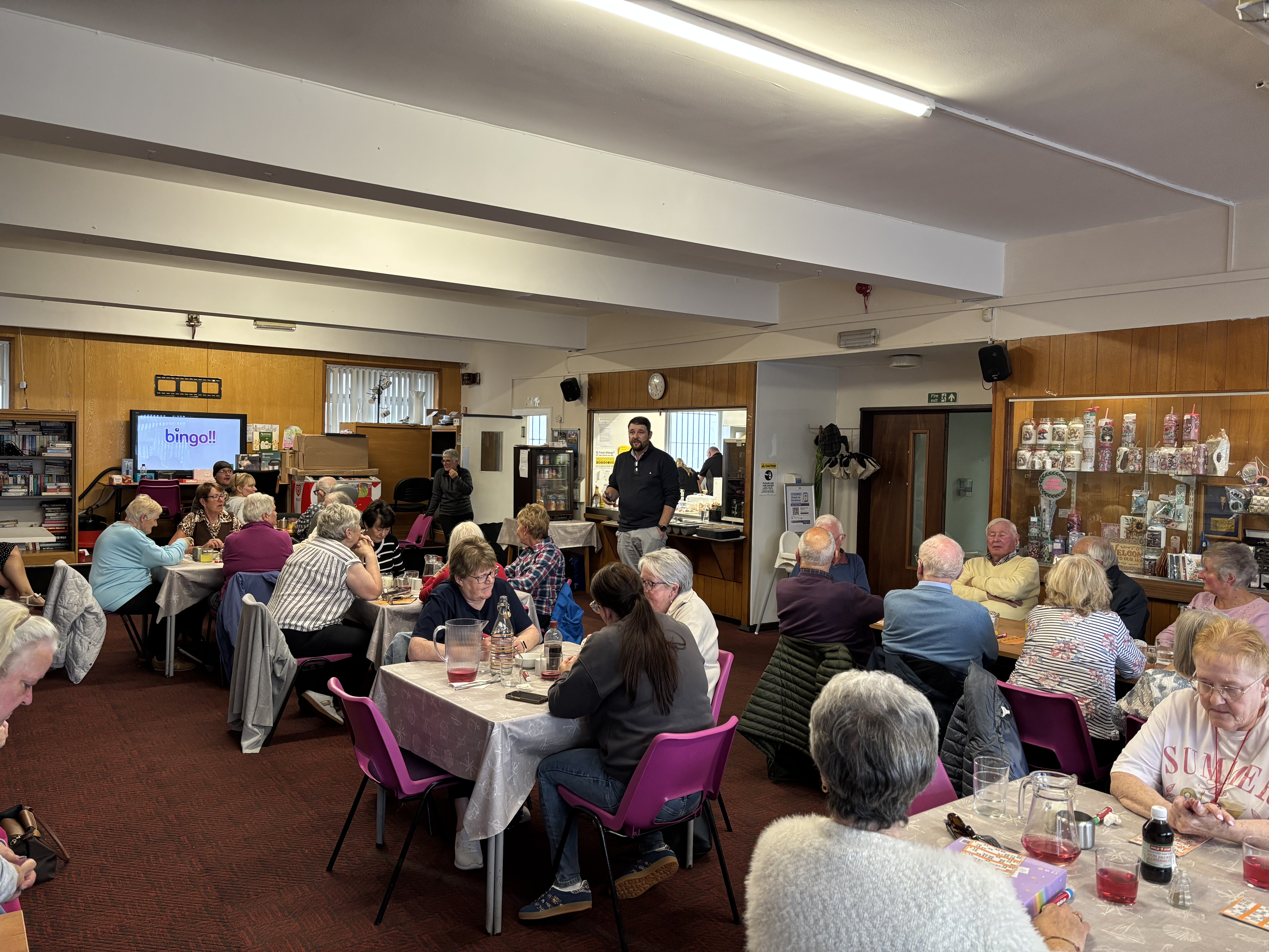 A bingo evening organised as part of National Gas's Tackling Loneliness initiative