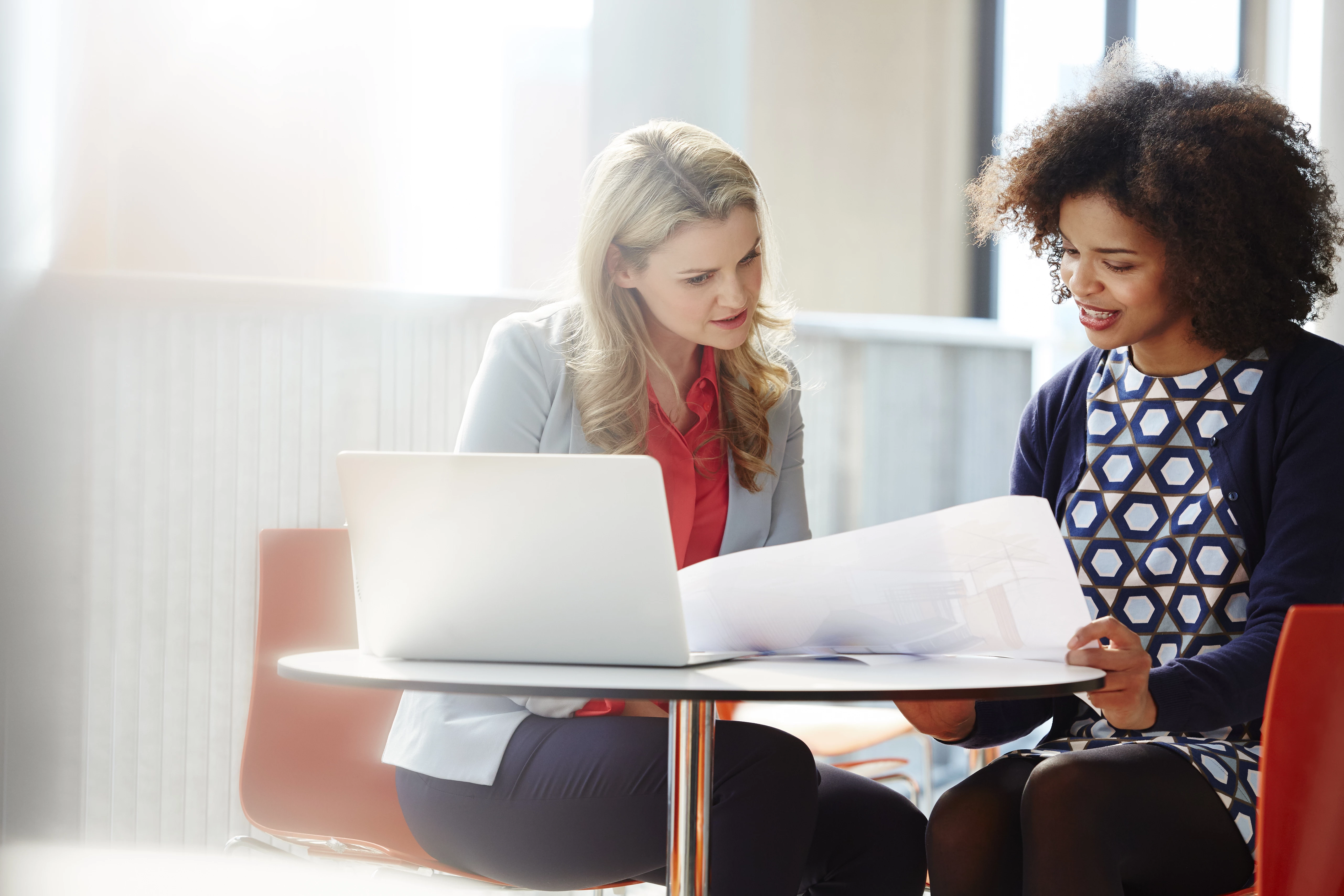 Women meeting in an office