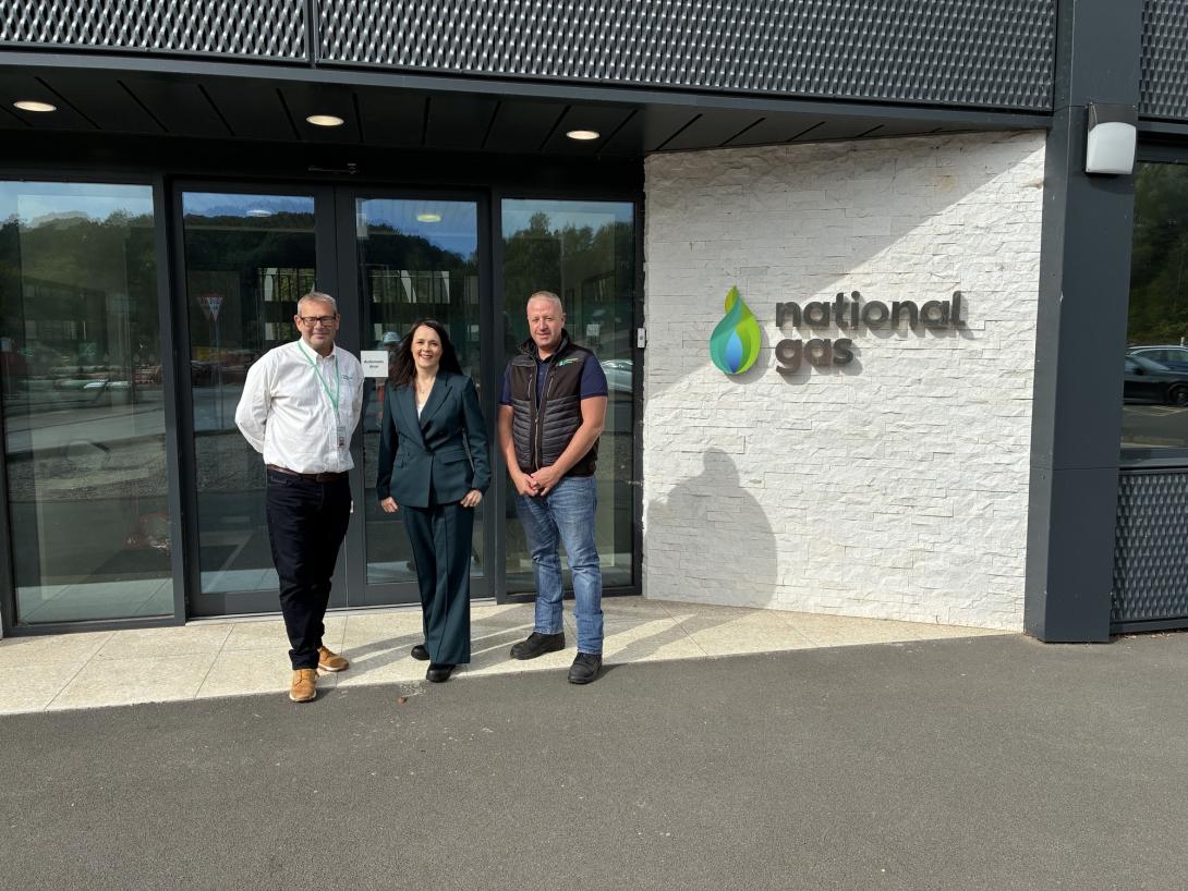 Linsey Farnsworth, MP for Amber Valley visits National Gas Services in Ambergate