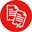 A red circle with a duplicate papers icon in the centre 
